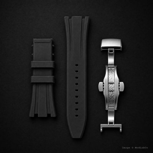 Black Rubber Strap — Black Straps