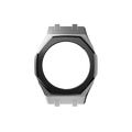 Silver Case and Black Bezel