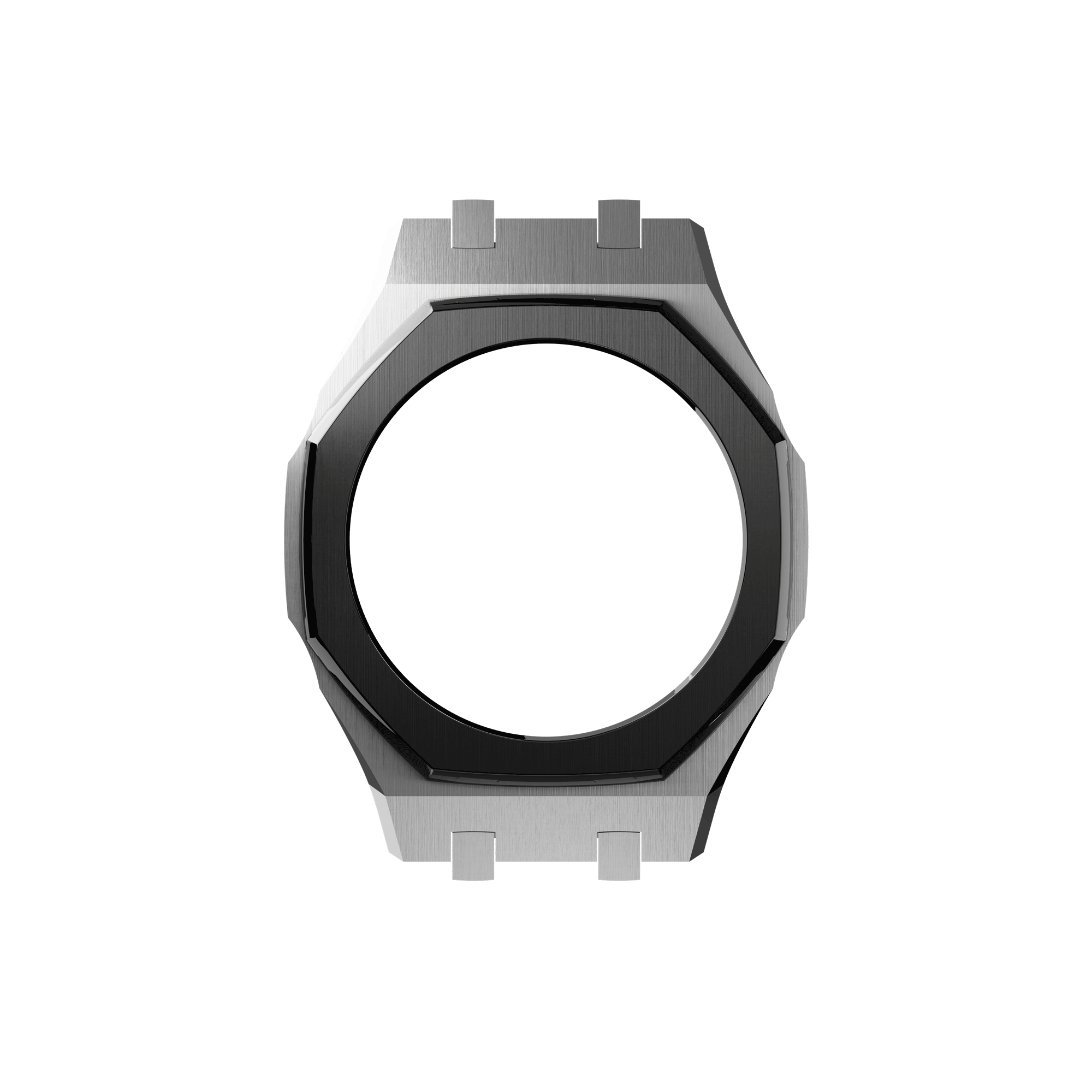 Silver Case and Black Bezel