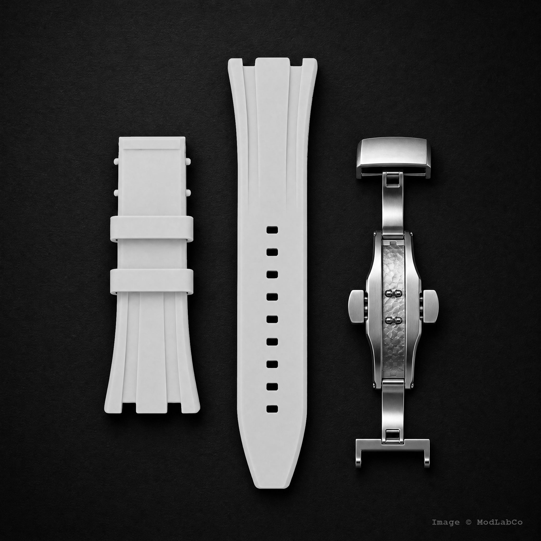 White Rubber Strap — White Straps
